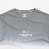 HUF Garment Dip Dye T-Shirt - Grey / White / Pink thumbnail