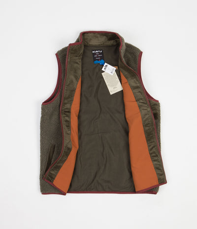 Kavu Cooper Fleece Vest - Moss