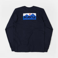 Kavu Etch Art Long Sleeve T-Shirt - Navy thumbnail