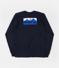 Kavu Etch Art Long Sleeve T-Shirt - Navy