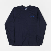 Kavu Etch Art Long Sleeve T-Shirt - Navy thumbnail