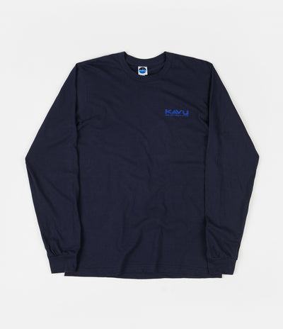 Kavu Etch Art Long Sleeve T-Shirt - Navy