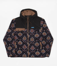 Kavu Peoh Point Fleece Hoodie - Woodland Weaves