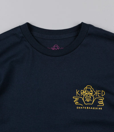 Krooked Dude Double T-Shirt - Navy