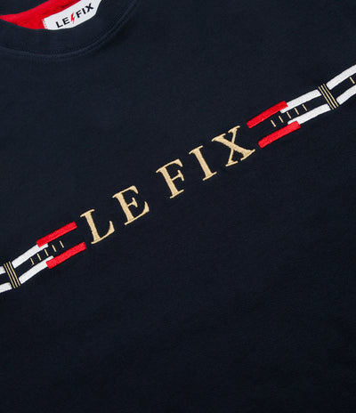 Le Fix Flag Crewneck Sweatshirt - Navy