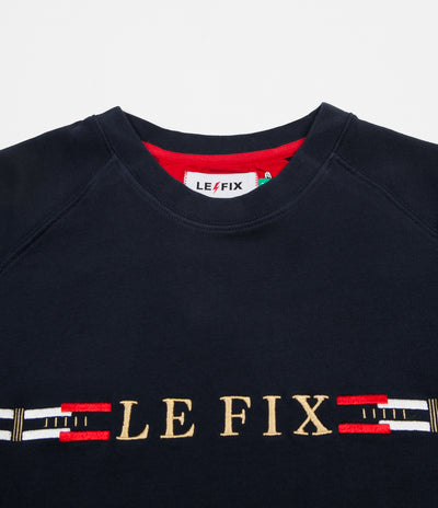 Le Fix Flag Crewneck Sweatshirt - Navy