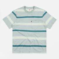 Levi's® Red Tab™ Relaxed Fit Pocket T-Shirt - Poolside Stripe / Blue Surf thumbnail