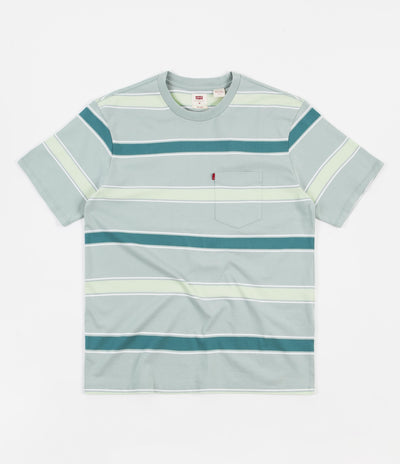 Levi's® Red Tab™ Relaxed Fit Pocket T-Shirt - Poolside Stripe / Blue Surf