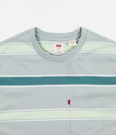 Levi's® Red Tab™ Relaxed Fit Pocket T-Shirt - Poolside Stripe / Blue Surf