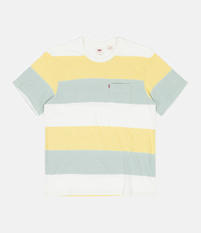 Levi's® Red Tab™ Sunset Pocket T-Shirt - Rugby Stripe Dusky Citron