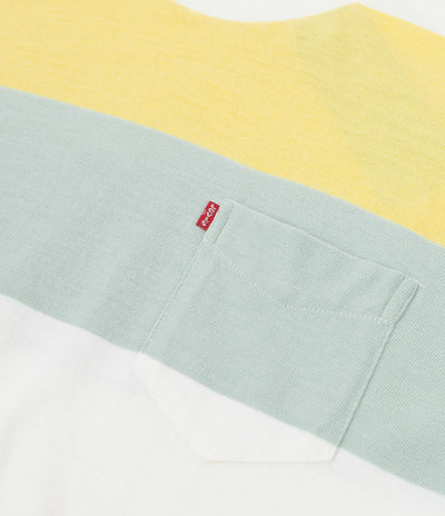 Levi's® Red Tab™ Sunset Pocket T-Shirt - Rugby Stripe Dusky Citron