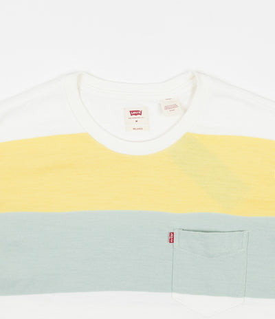 Levi's® Red Tab™ Sunset Pocket T-Shirt - Rugby Stripe Dusky Citron