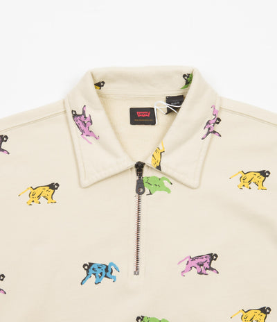 Levi's® Skate 1/4 Zip Sweatshirt - Painted Monkeys