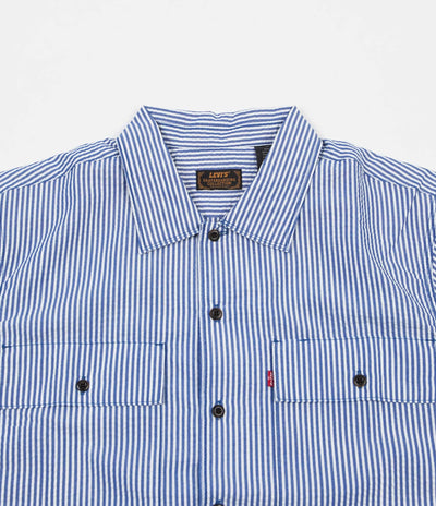 Levi's® Skate Short Sleeve Button Down Shirt - Blue Seersucker