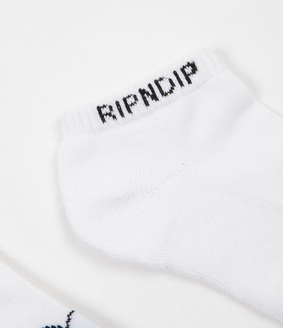 Rip N Dip Lord Nermal Ankle Socks - White