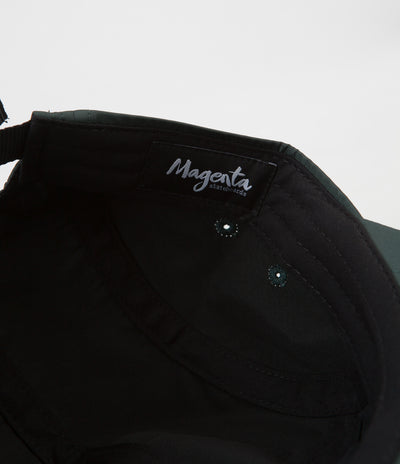 Magenta 5 Panel Cap - Green