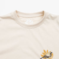 Magenta Bird Plant T-Shirt - Natural thumbnail