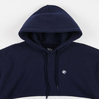 Magenta Brode Tricolour Hoodie - Dark Navy / Ash / Burgundy thumbnail