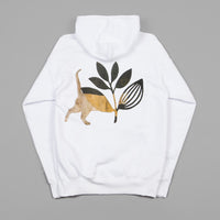 Magenta Cat Hoodie - White thumbnail