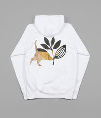 Magenta Cat Hoodie - White