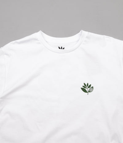 Magenta Classic Plant T-Shirt - White