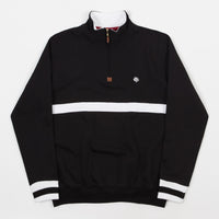 Magenta Club Zip Neck Sweatshirt - Black thumbnail