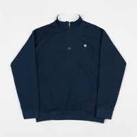 Magenta Club Zip Neck Sweatshirt - Navy thumbnail