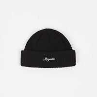 Magenta Cursive Low Beanie - Black thumbnail