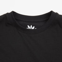 Magenta Flower Plant T-Shirt - Black thumbnail