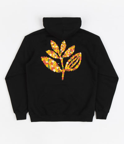 Magenta Forrest Plant Hoodie - Black