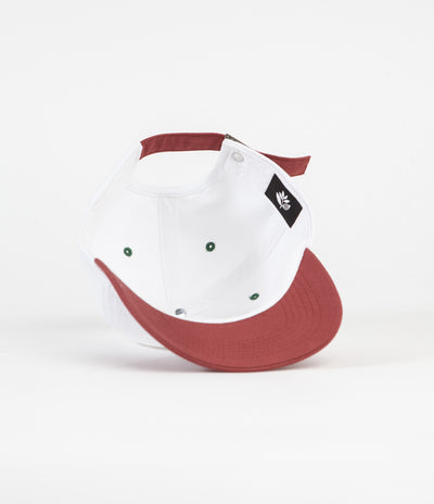 Magenta God's Plan Dad Cap - White