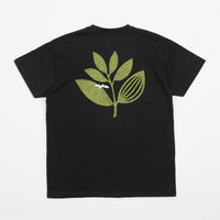 Magenta Grass Plant T-Shirt - Black thumbnail