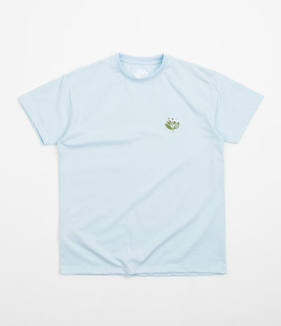 Magenta Grass Plant T-Shirt - Blue