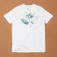 Magenta Hokusai Plant T-Shirt - White thumbnail