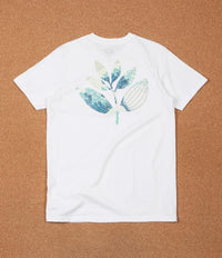 Magenta Hokusai Plant T-Shirt - White