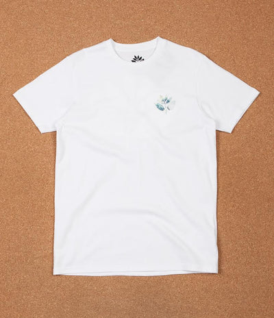 Magenta Hokusai Plant T-Shirt - White