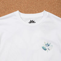 Magenta Hokusai Plant T-Shirt - White thumbnail