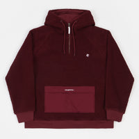 Magenta Kangoo Sherpa Hoodie - Burgundy thumbnail