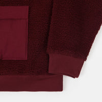 Magenta Kangoo Sherpa Hoodie - Burgundy thumbnail