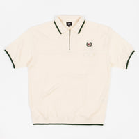 Magenta Milan Waffle Polo Shirt - Off White thumbnail