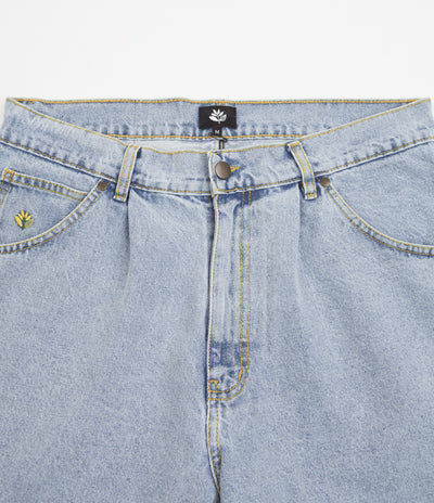 Magenta OG Denim Long Shorts - Washed Blue