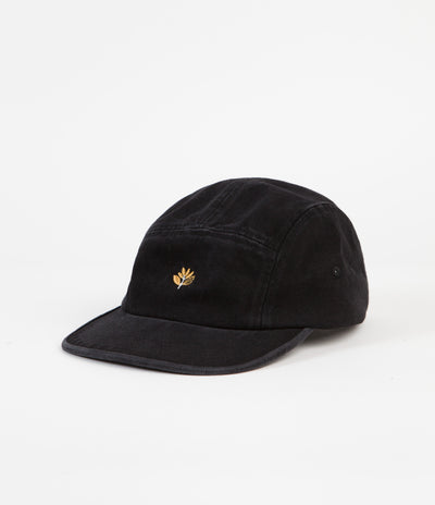 Magenta Plant 5 Panel Cap - Black Denim