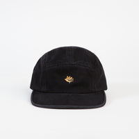 Magenta Plant 5 Panel Cap - Black Denim thumbnail