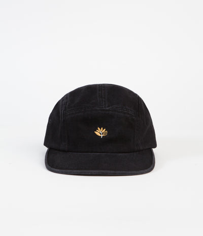 Magenta Plant 5 Panel Cap - Black Denim