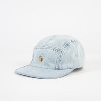 Magenta Plant 5 Panel Cap - Washed Denim thumbnail