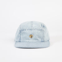 Magenta Plant 5 Panel Cap - Washed Denim thumbnail