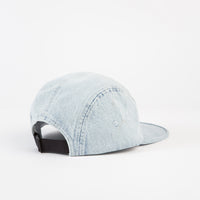 Magenta Plant 5 Panel Cap - Washed Denim thumbnail