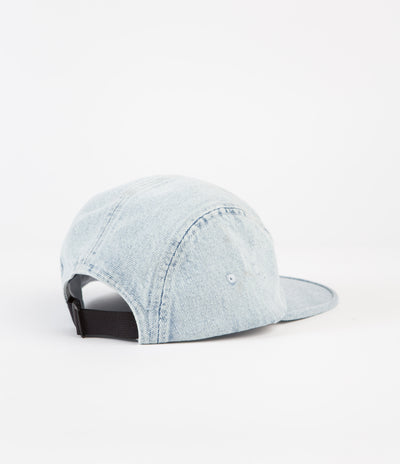 Magenta Plant 5 Panel Cap - Washed Denim