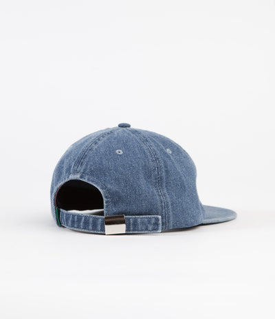 Magenta Plant Cap - Light Blue Denim