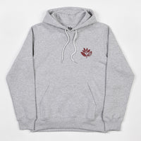 Magenta Plant Hooded Sweatshirt - Light Heather thumbnail